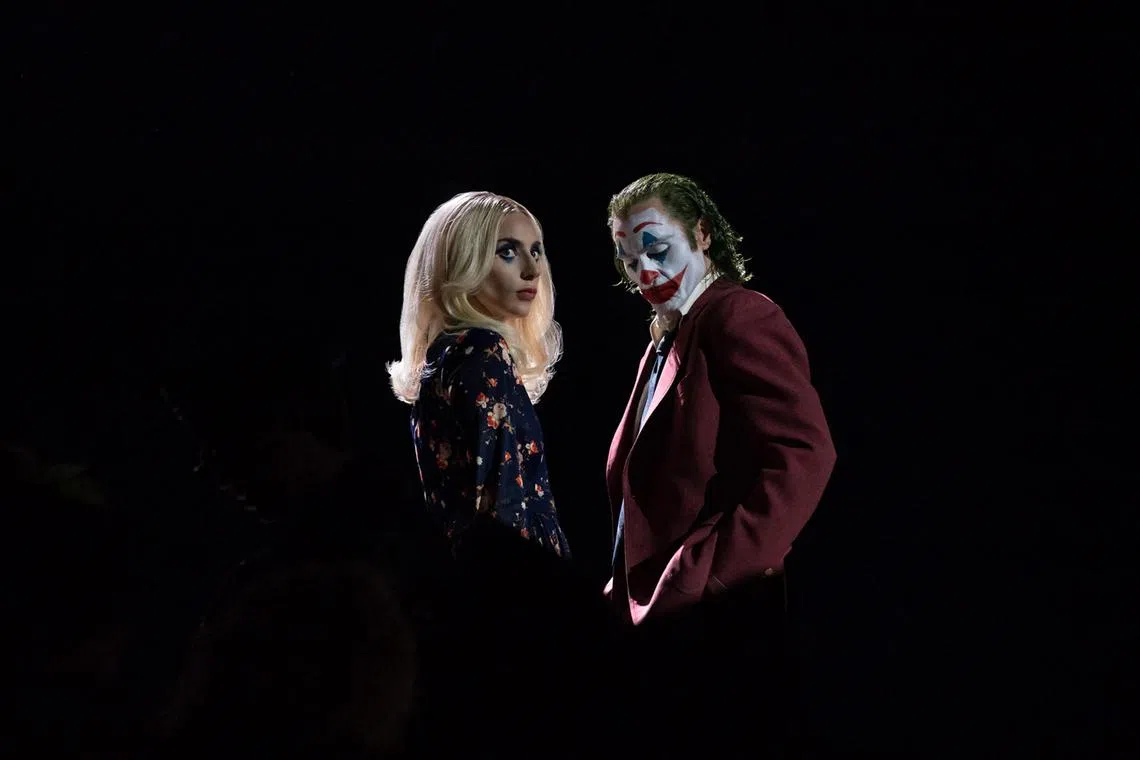 Lady Gaga and Joaquin Phoenix in Joker: Folie A Deux