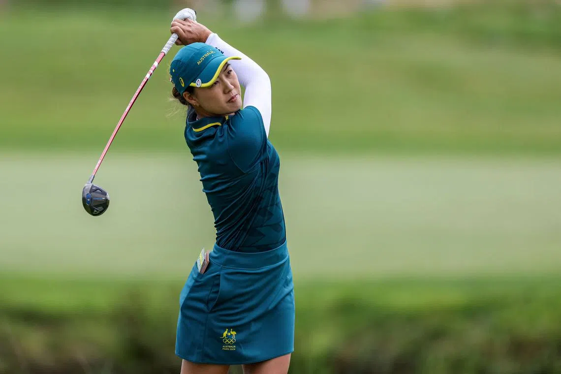 Australia's Minjee Lee competes during the Paris Olympics.