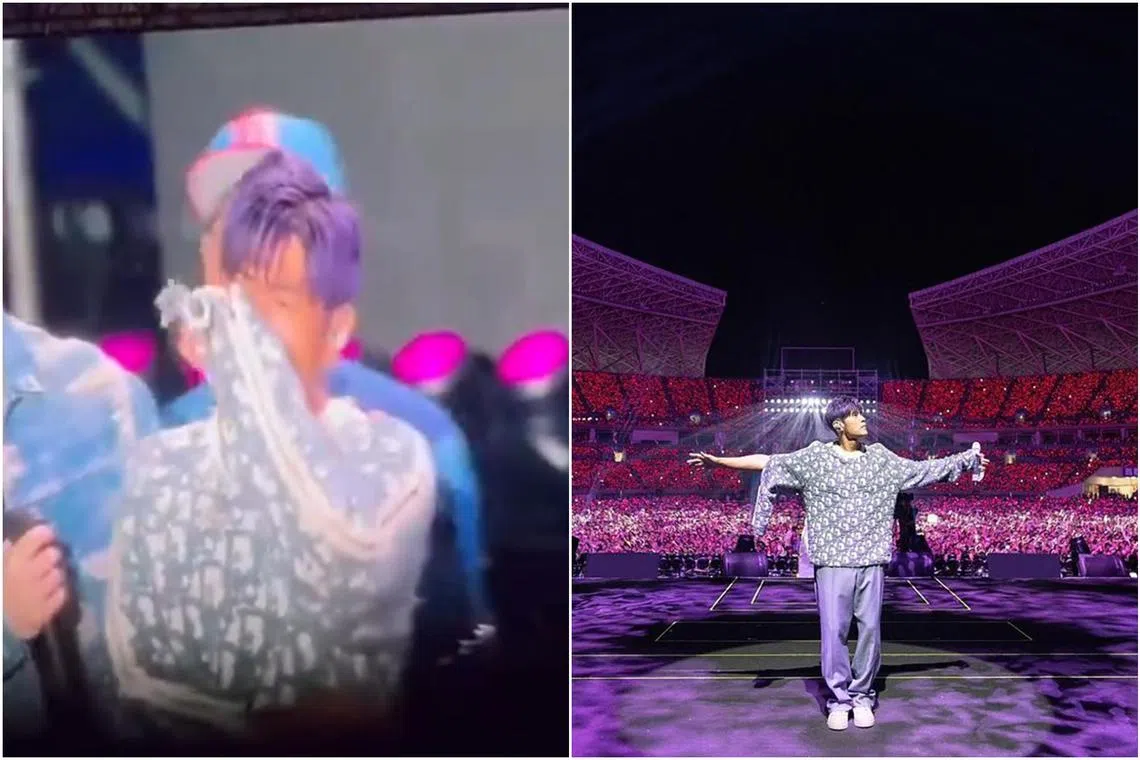 Jay Chou shed tears during his concert in Fuzhou on May 16.