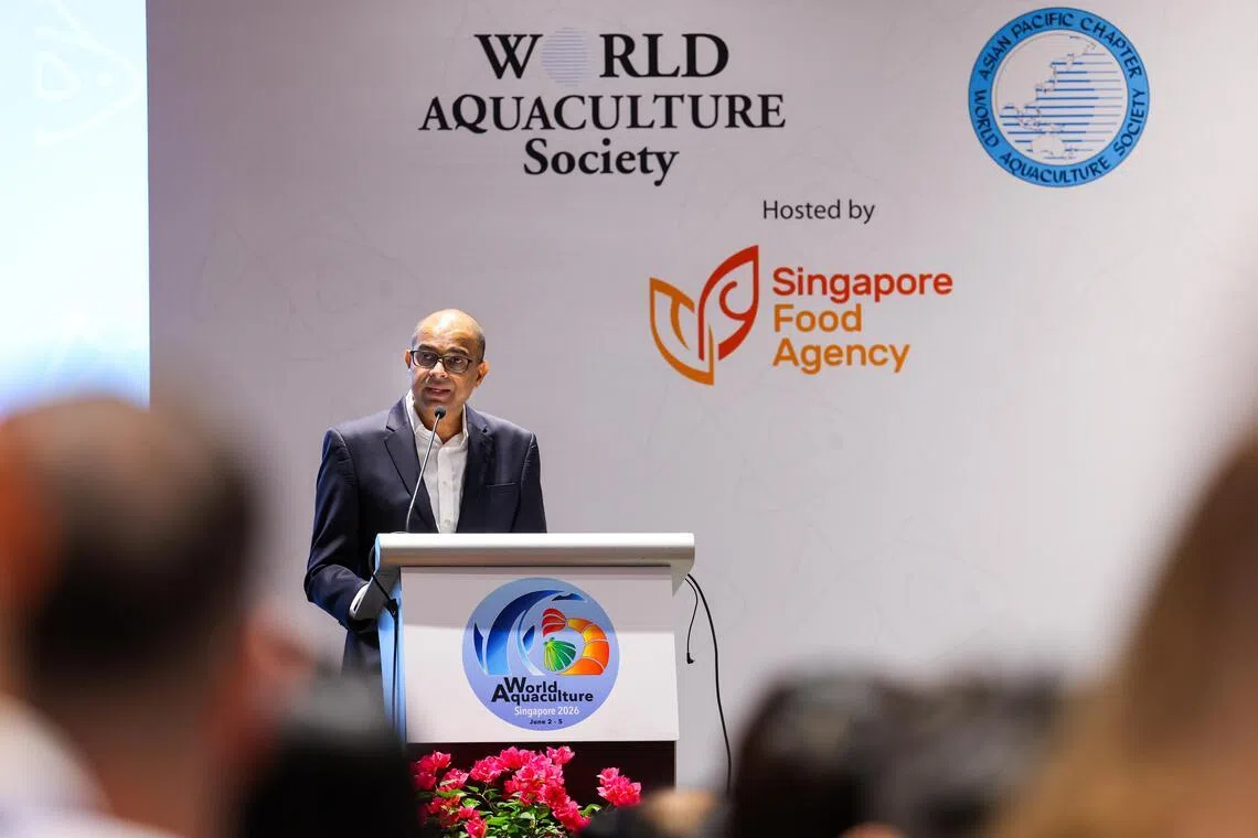 Senior Minister of State for Sustainability and the Environment Janil Puthucheary said the growth of aquaculture must increasingly be driven by improving productivity through better inputs.