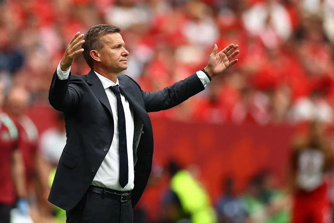 Soccer Football - FIFA World Cup 2026 - Group B - Switzerland v Canada - BC Place, Vancouver, Canada - June 24, 2026 Canada coach Jesse Marsch reacts REUTERS/Agustin Marcarian
