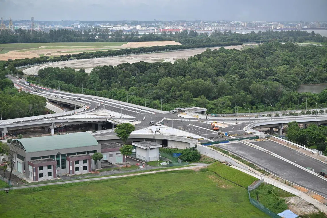 The new flyover will provide a new connection between Seletar Link and Tampines Expressway.