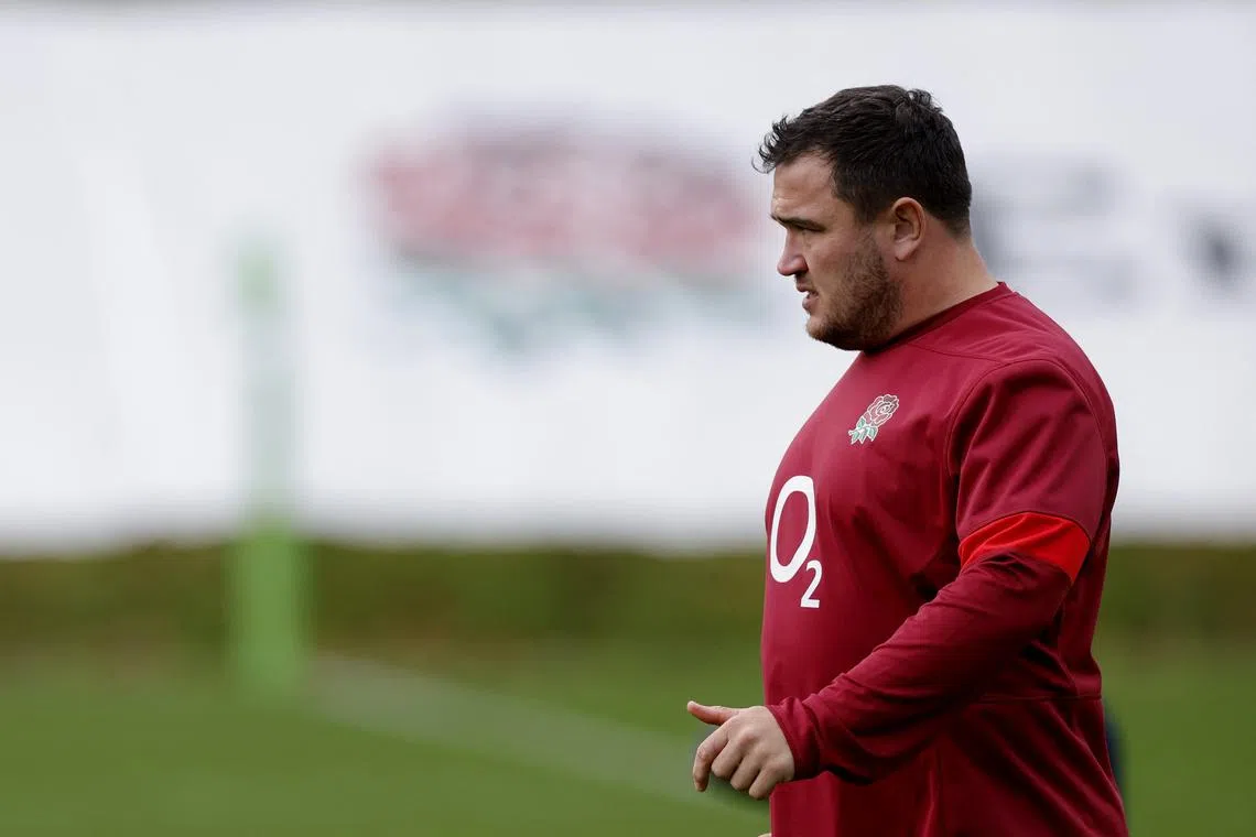 Rugby Union - Six Nations Championship - England Training - Pennyhill Park, Bagshot, Britain - February 19, 2024 England's Jamie George during training Action Images via Reuters/Andrew Couldridge