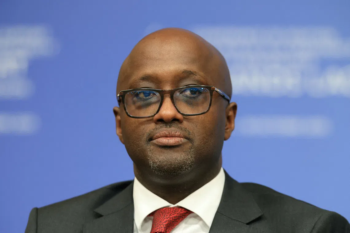 Rwanda's Foreign Minister Olivier Jean Patrick Nduhungirehe attends a conference to support for peace and prosperity in the Great Lakes region, in Paris, in Paris, France, October 30, 2025.  Alain Jocard/Pool via REUTERS