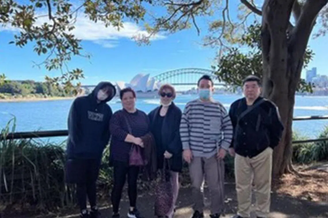 Keung To posted on Instagram Stories on June 25 several photos of his family in Australia.