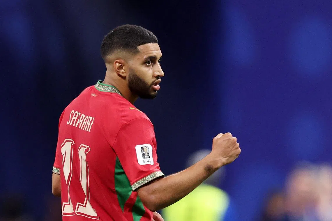 Soccer Football - FIFA World Cup 2026 - Group C - Morocco v Haiti - Atlanta Stadium, Atlanta, Georgia, U.S. - June 24, 2026 Morocco's Ismael Saibari celebrates scoring their second goal IMAGN IMAGES via Reuters/Brett Davis