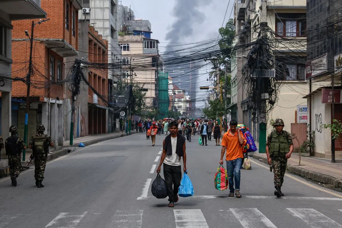 The army has imposed a curfew in the Himalayan nation of 30 million people, after the worst violence in two decades.