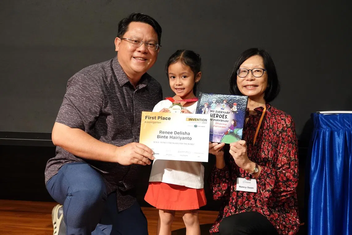 Kindergarten category winner Renee Delisha Binte Hairiyanto from PCF Sparkletots Preschool