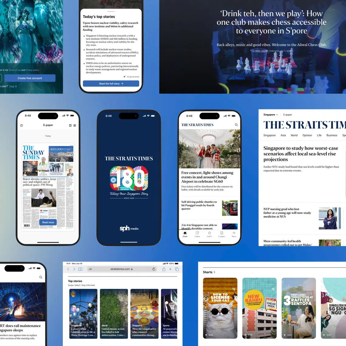 The Straits Times now publishes content in diverse formats and on multiple platforms.