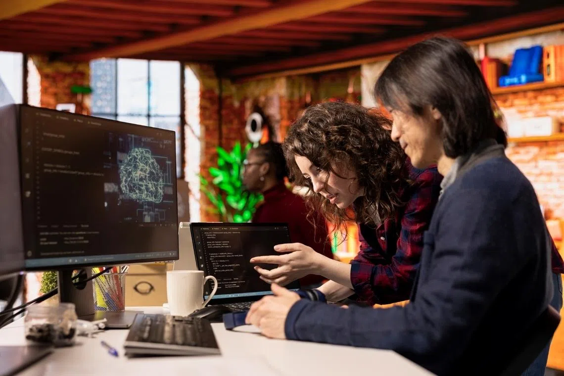 employees from small and medium-sized business develop AI tools with pay as you go cloud infrastructure