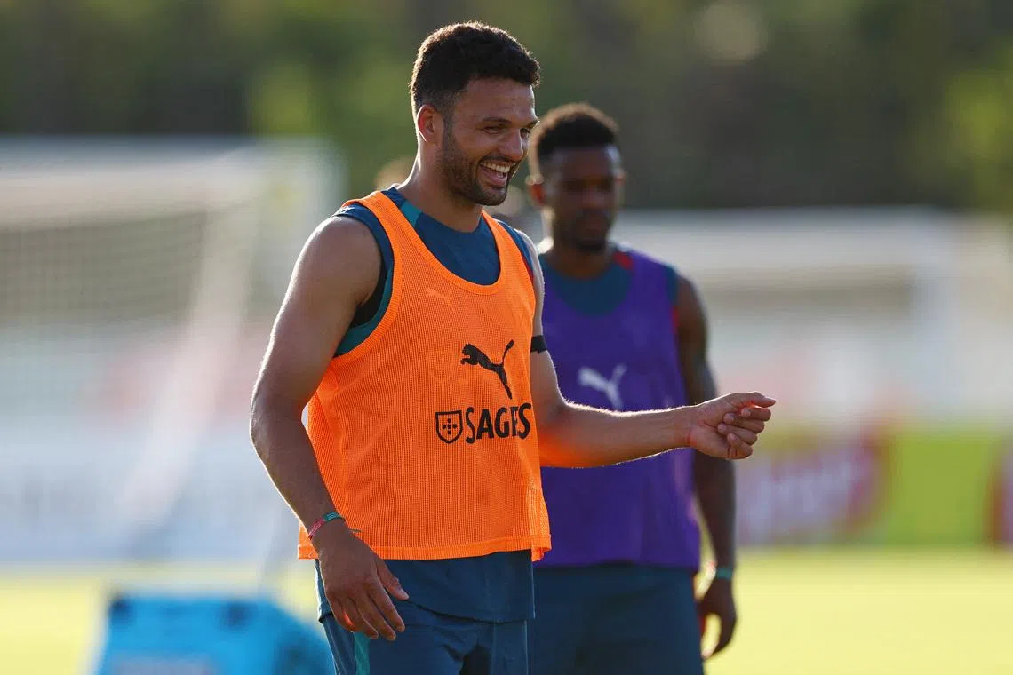 Soccer Football - FIFA World Cup 2026 - Portugal Training - The Gardens North County District Park, Palm Beach Gardens, Florida, U.S. - June 13, 2026 Portugal's Goncalo Ramos during training REUTERS/Marco Bello