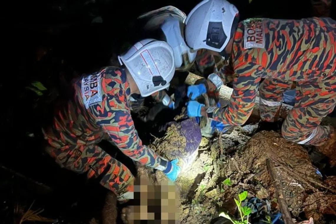 The incident occurred at Batu 54 in Blue Valley, a small town in the popular hilly tourist destination Cameron Highlands.