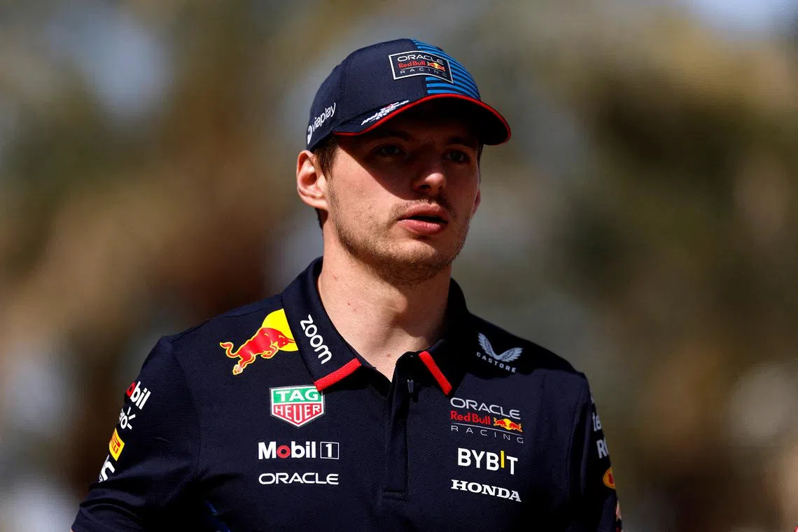 FILE PHOTO: Formula One F1 - Pre-Season Testing - Bahrain International Circuit, Sakhir, Bahrain - February 23, 2024 Red Bull's Max Verstappen during testing REUTERS/Hamad I Mohammed/File Photo