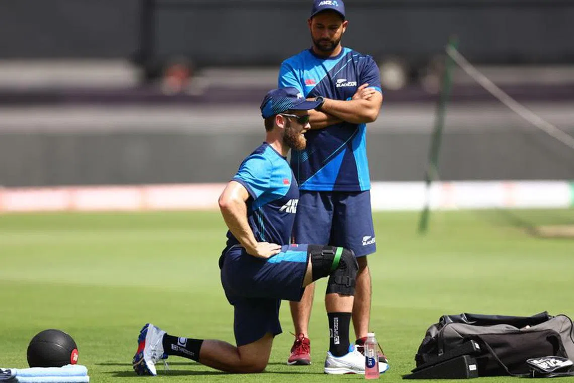 FILE PHOTO: Cricket - ICC Cricket World Cup 2023 - New Zealand Practice - Narendra Modi Stadium, Ahmedabad, India - October 4, 2023 New Zealand's Kane Williamson during practice REUTERS/Andrew Boyers/File Photo