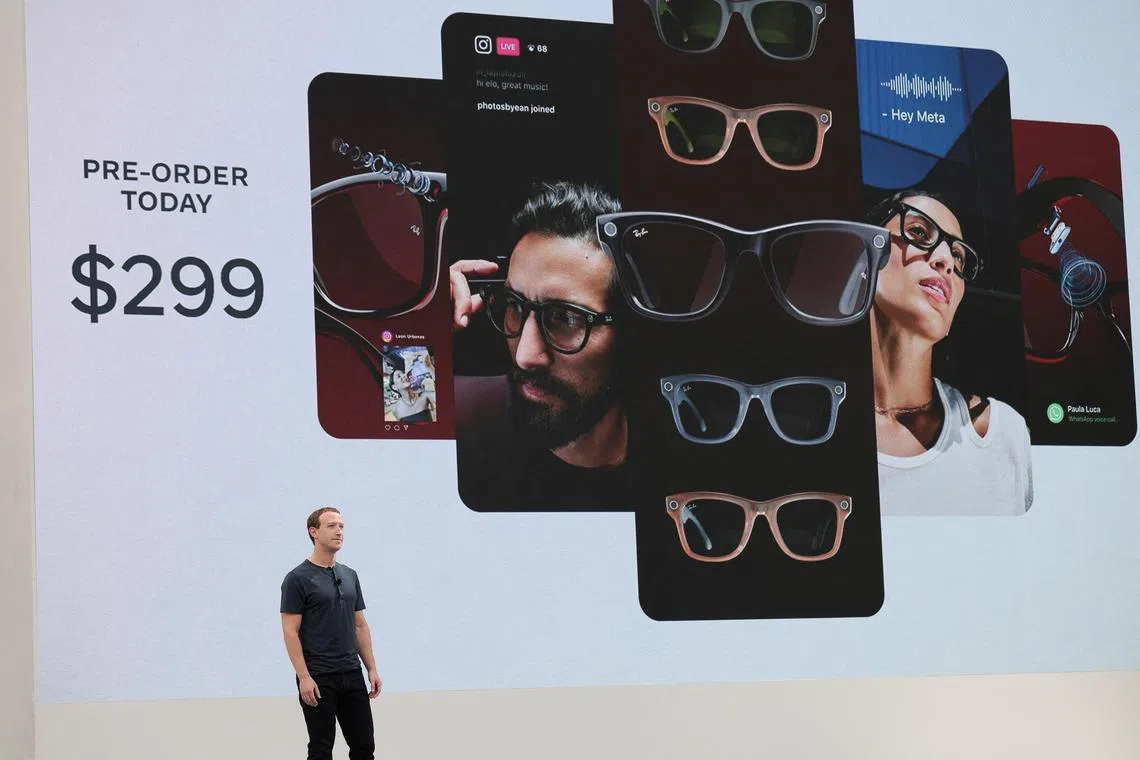 Meta chief Mark Zuckerberg said a new generation of the company’s Ray-Ban smart glasses would be able to livestream broadcasts of what a user is seeing directly to Facebook and Instagram.