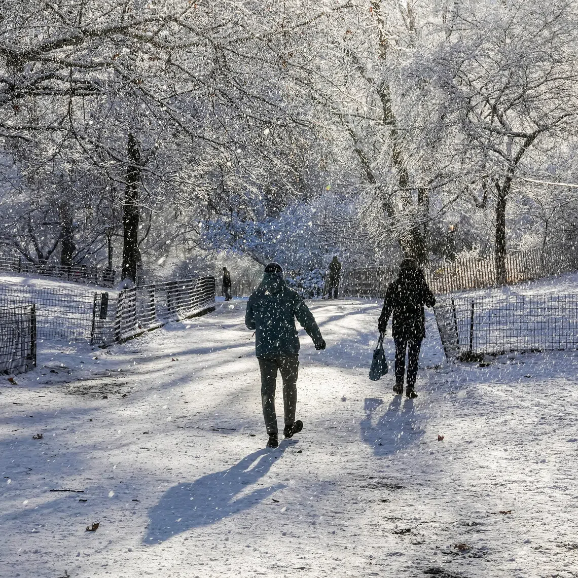 New York City issued a travel advisory for the duration of the storm as cold temperatures limit snowmelt, increasing the risk of hazardous road conditions.