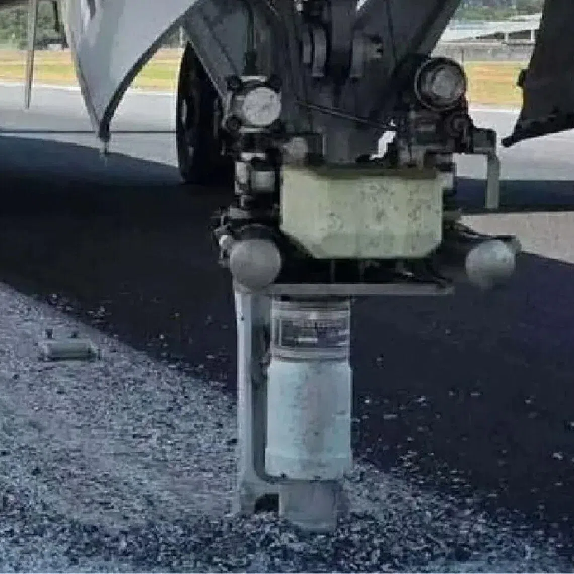 Air India Express Flight AXB938 arriving from Hyderabad suffered damage to its landing gear as it hit the runway, Phuket airport said in a statement.