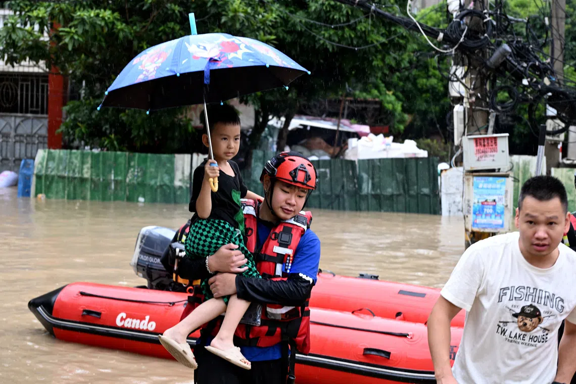 Typhoon Saudel brings torrential rain, flooding to China’s coastal areas