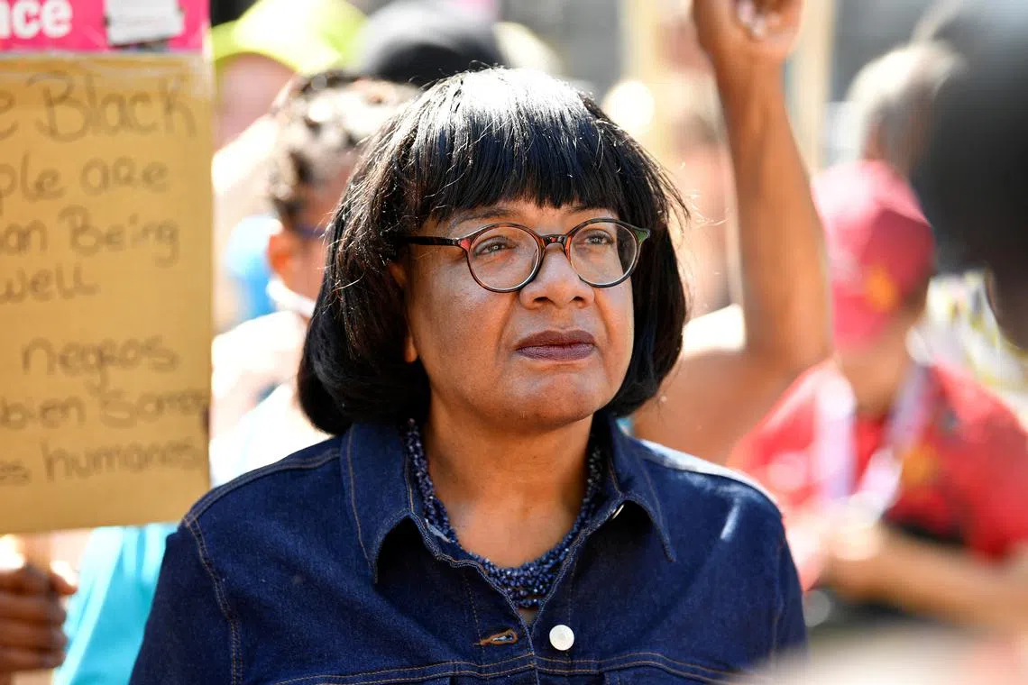 British Labour MP Diane Abbott had campaigned on issues such as racism, poverty and international affairs in her district in north east London.