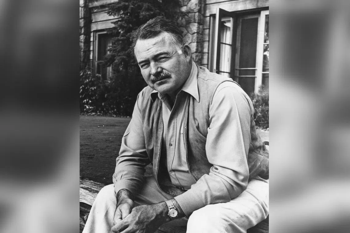 The writer's was influenced by author Ernest Hemingway, whose novels were filled with strong, stoic men.