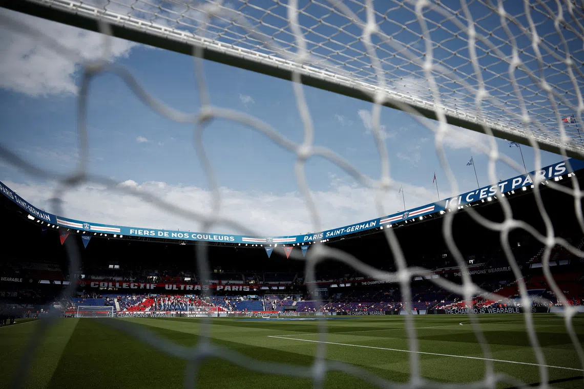 FILE PHOTO: Soccer Football - Ligue 1 - Paris St Germain v FC Lorient - Parc des Princes, Paris, France - May 2, 2026 General view inside the stadium before the match REUTERS/Benoit Tessier/File Photo