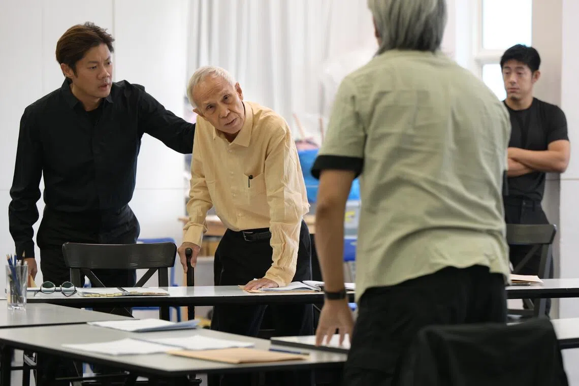 Nine Years Theatre's restaging of Twelve Angry Men will feature 78-year-old veteran actor Wu Weiqiang (centre).