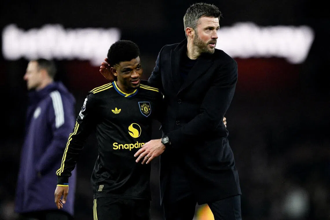 Manchester United winger Amad Diallo believes that everyone at the club will be happy to see Michael Carrick continue as manager next season.