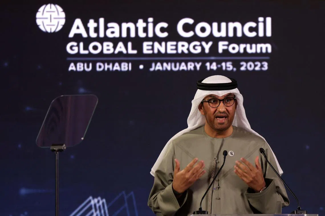 UAE's Minister of State Sultan Ahmed al-Jaber is also CEO of the Abu Dhabi National Oil Company.