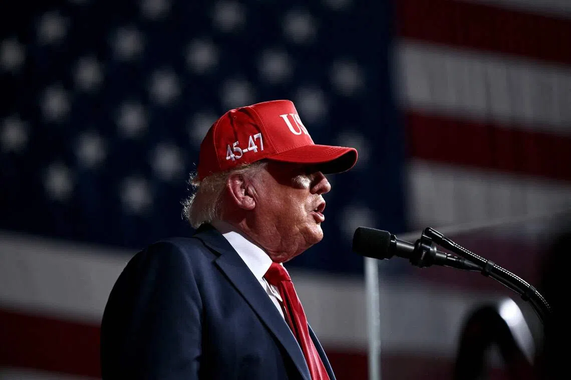 Trump, in North Carolina, says Democrats are soft on crime and communism