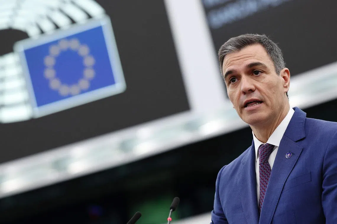 Spain's Prime minister Pedro Sanchez said "the time has come" for the EU to open its doors to Ukraine and other nations.