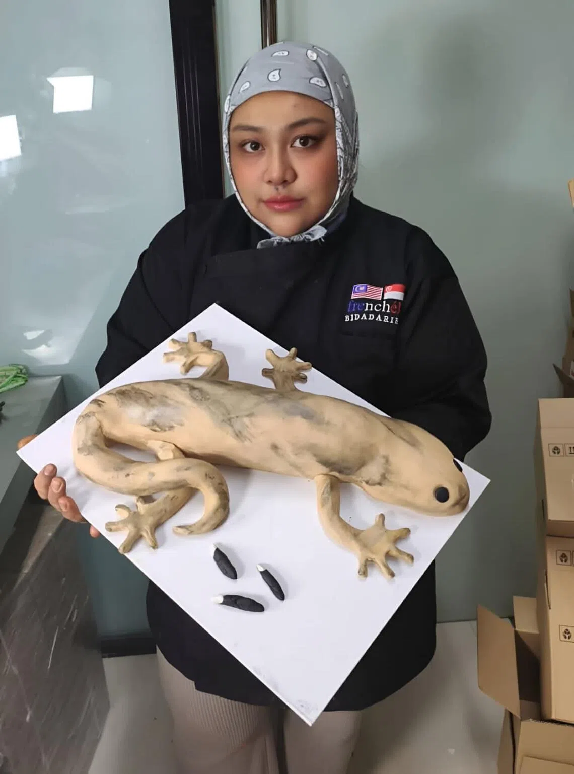 cake, lizard, customised, baker