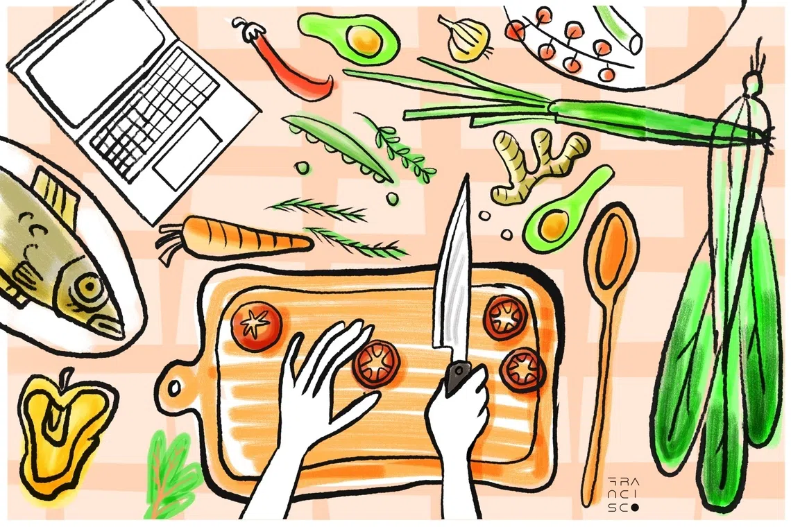 One new activity taking up the writer's time these days is cooking, and she is discovering, to her delight, that she enjoys mucking about in the kitchen.