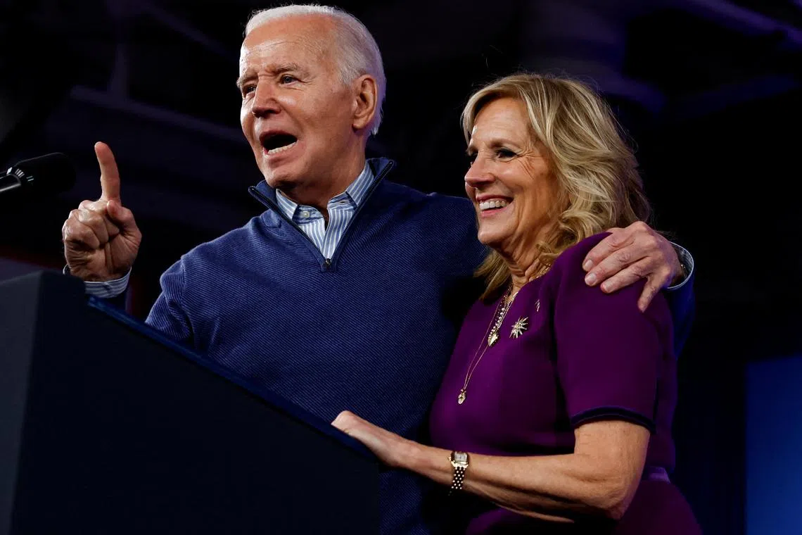Mr Joe Biden and his wife earned four-fifths of their income from their jobs as US president and teacher at Northern Virginia Community College, respectively. 
