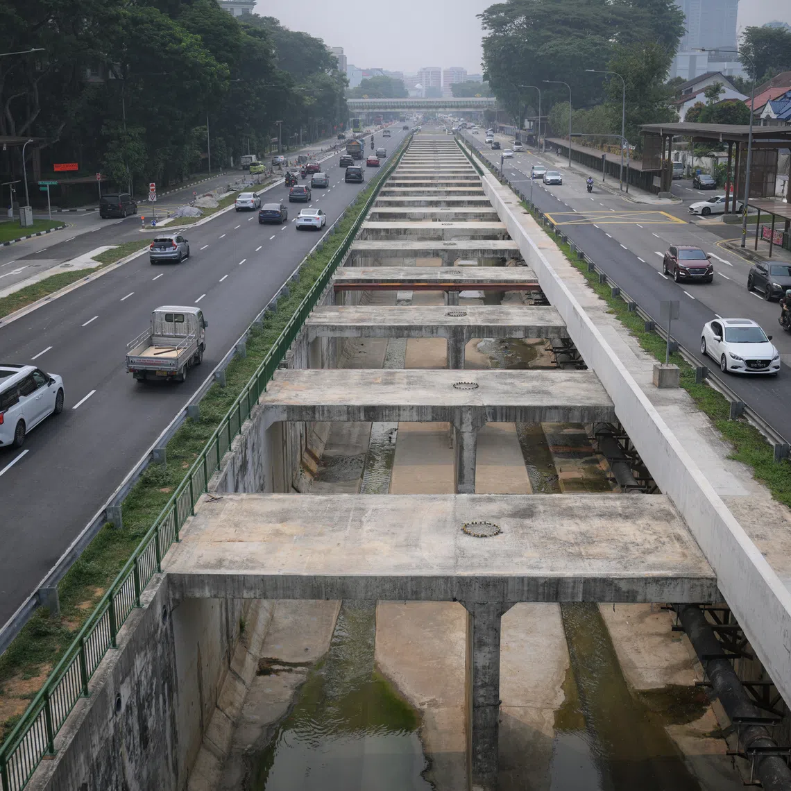 The last 900m stretch of the Upper Bukit Timah canal has been enlarged. Work to upgrade this stretch started in 2019.