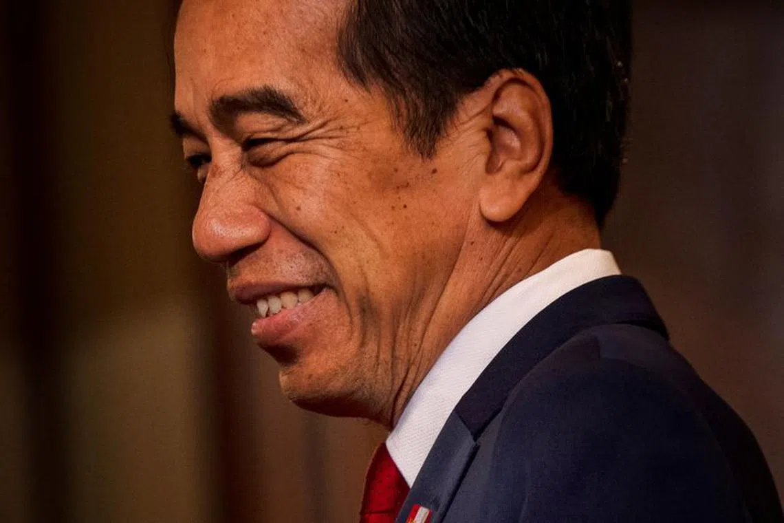 Indonesian President Joko Widodo looks on during his visit to the Malacanang Palace, in Manila, Philippines, January 10, 2024.    Ezra Acayan/Pool via REUTERS/File Photo