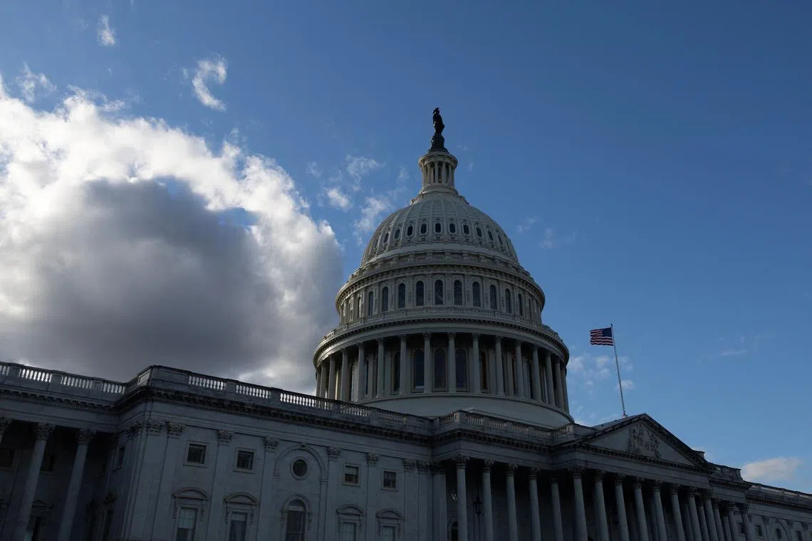 FILE PHOTO: The U.S. Capitol, pictured during afternoon hours ahead of U.S. President Joe Biden's State of The Union Address on Capitol Hill in Washington, U.S., March 7, 2024. REUTERS/Tom Brenner/File Photo