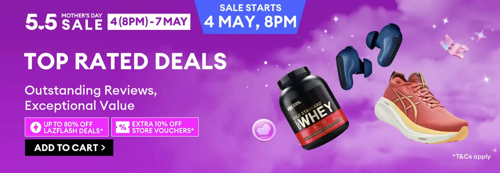 5.5 sale in Singapore: Lazada 5.5 Mother’s Day sale