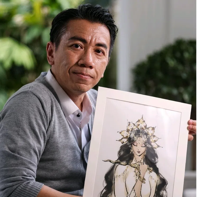 Author Felix Cheong (left) and Singaporean graphic novelist and author Sean Lam.