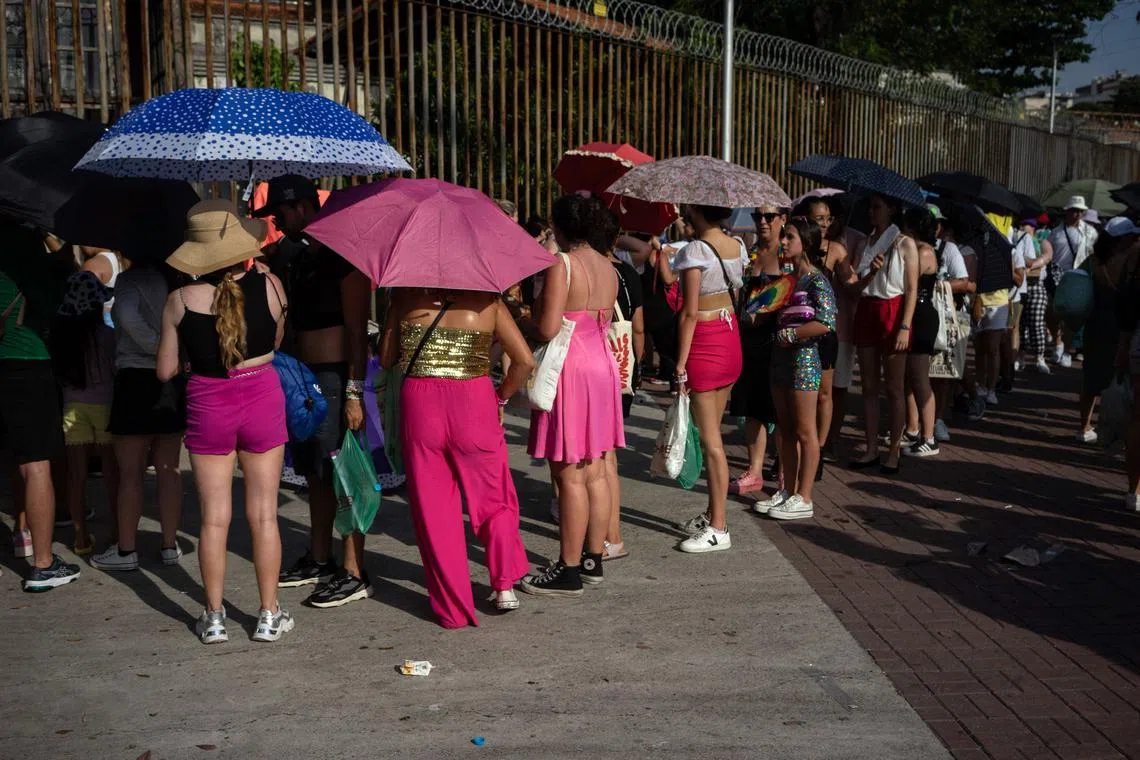 Fans outside the Nilton Santos stadium were apprehensive after the previous night’s postponement but expected the show to go ahead.