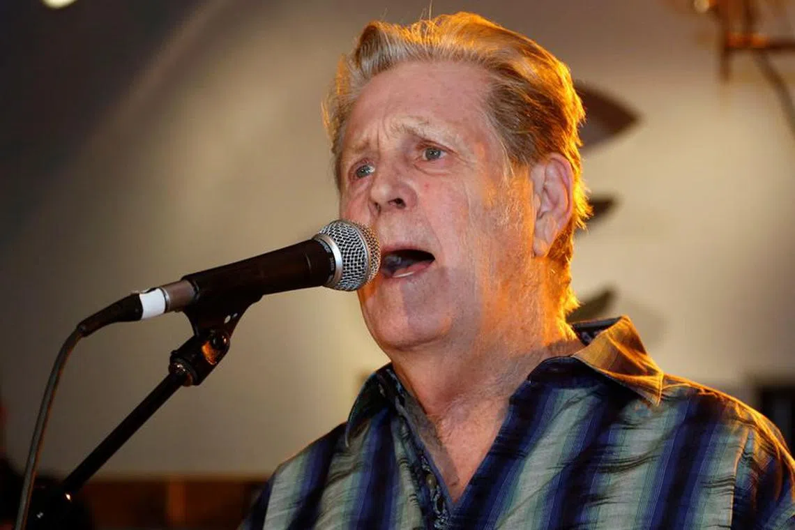FILE PHOTO: Singer Brian Wilson of The Beach Boys performs at \"Gibson Celebrates The Beatles in Art and Song\" in  Beverly Hills, California January 22, 2014.  REUTERS/Fred Prouser/File Photo