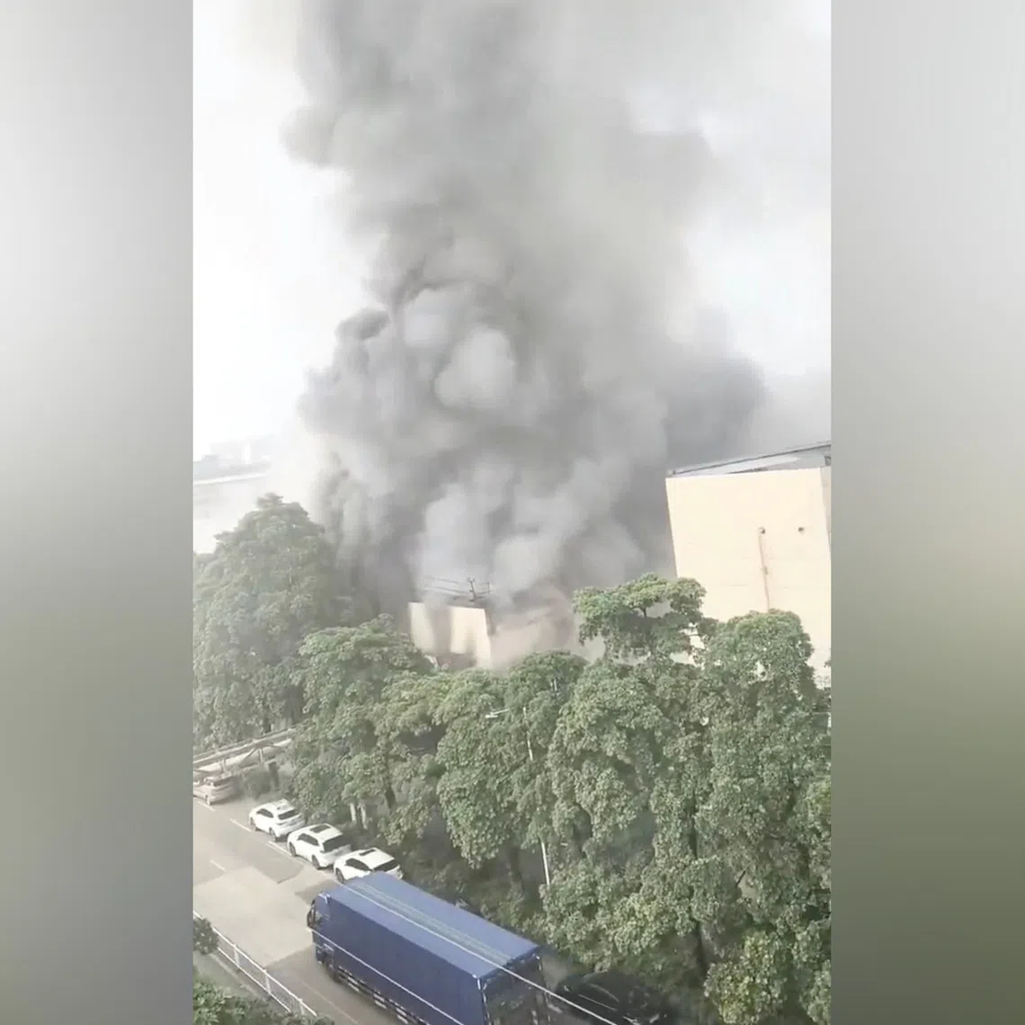 The fire was extinguished in about an hour, state television reported.