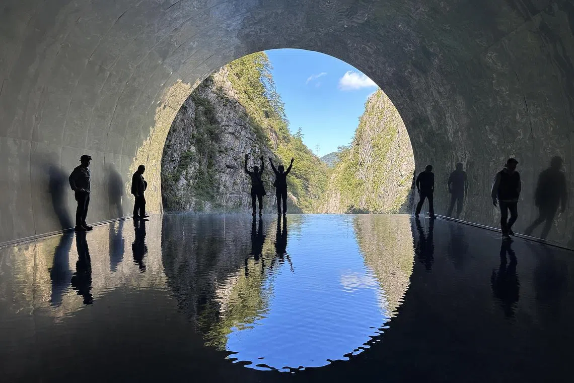 Kiyotsu Gorge is home to Tunnel of Light, one of more than 200 artworks on display in Niigata prefecture as part of the Echigo-Tsumari Art Triennale.