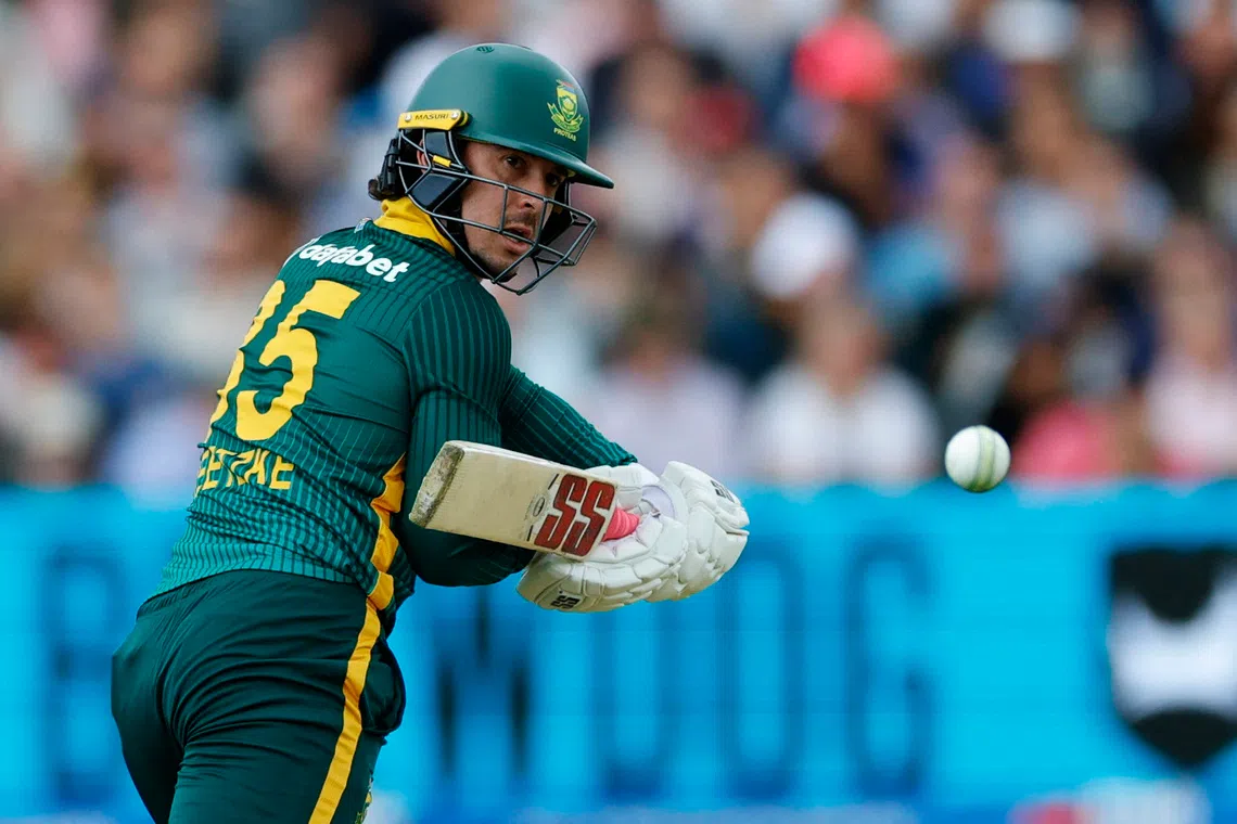 FILE PHOTO: Cricket - Second One Day International - England v South Africa - Lord's Cricket Ground, London, Britain - September 4, 2025 South Africa's Matthew Breetzke in action Action Images via Reuters/Peter Cziborra/File Photo