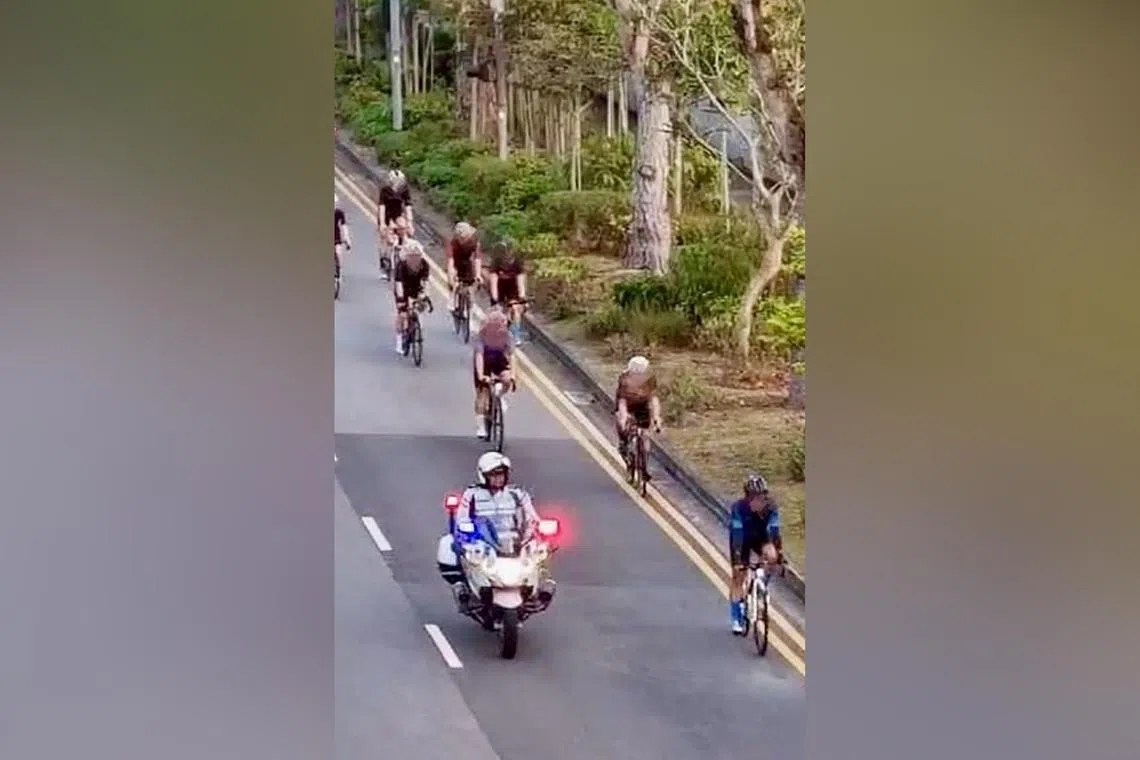 The police reminded all cyclists to abide by cycling rules and guidelines for their safety, as well as to keep the roads safe for all. 