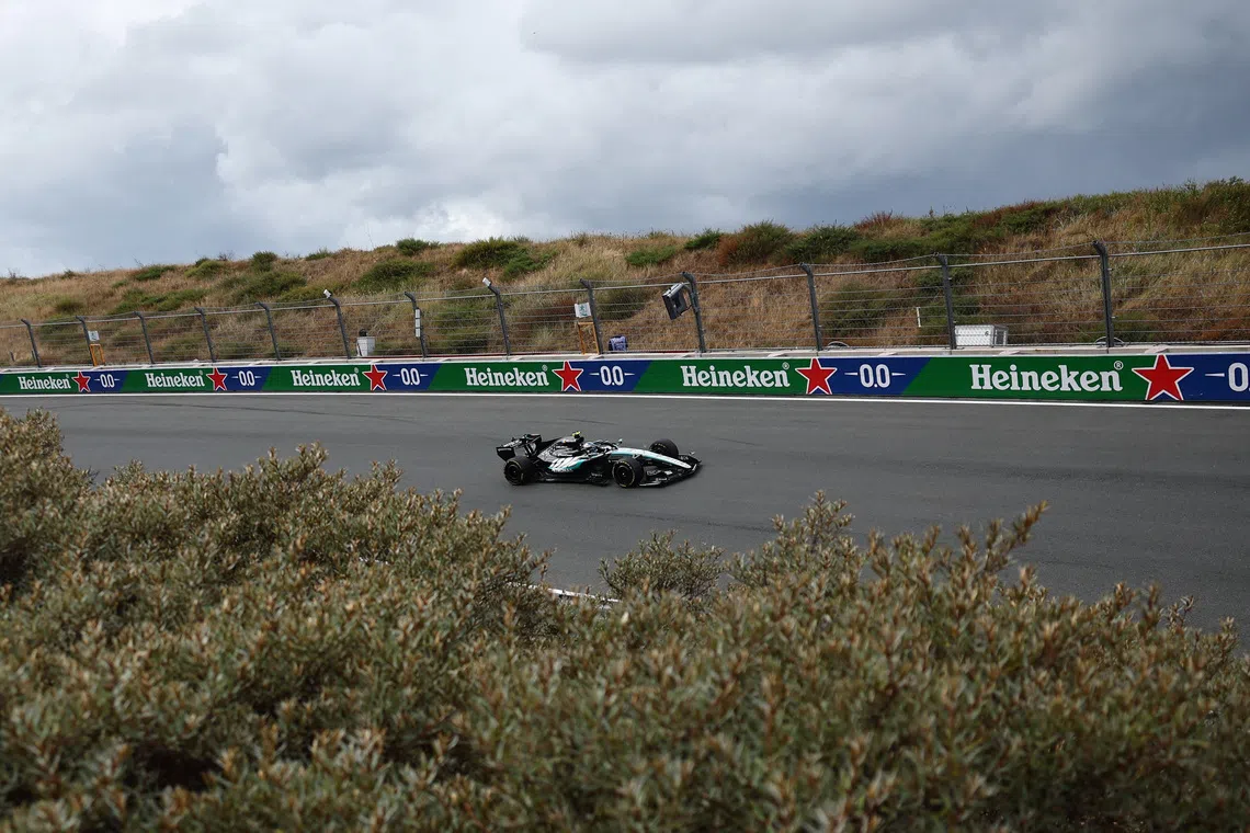 Formula One F1 - Dutch Grand Prix - Circuit Zandvoort, Zandvoort, Netherlands - August 21, 2026 Mercedes' Andrea Kimi Antonelli during practice REUTERS/Jakub Porzycki
