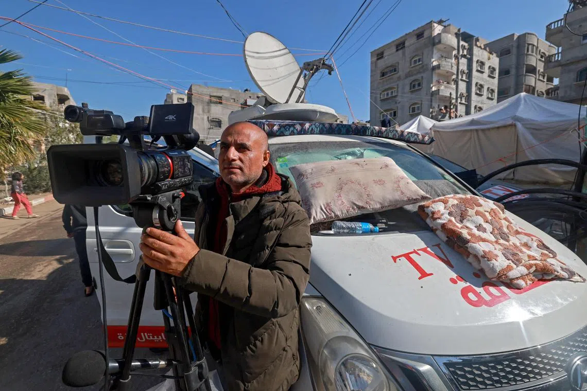 At least 63 journalists and media workers – 56 Palestinians, four Israelis and three Lebanese – have died since Oct 7.