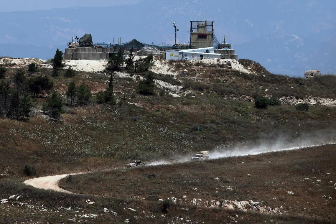 Israel military says struck Hezbollah positions in south Lebanon