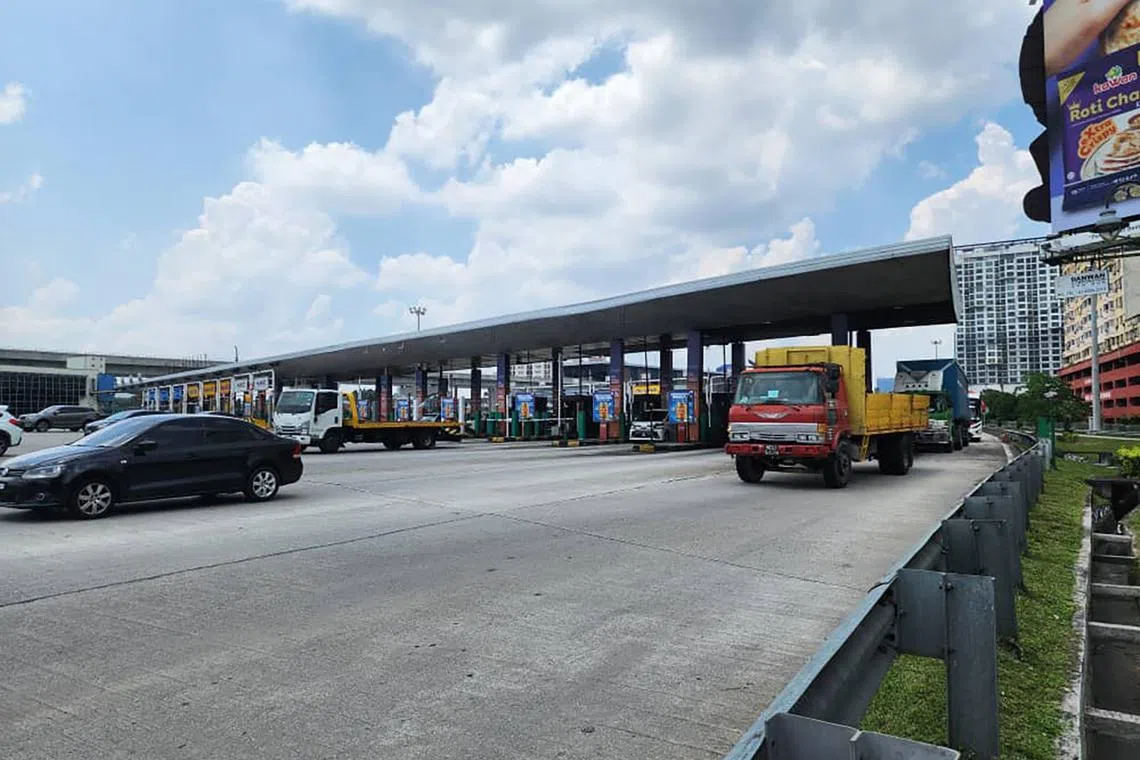 The operator said this is to ease congestion during peak travel periods when main lanes slow down.