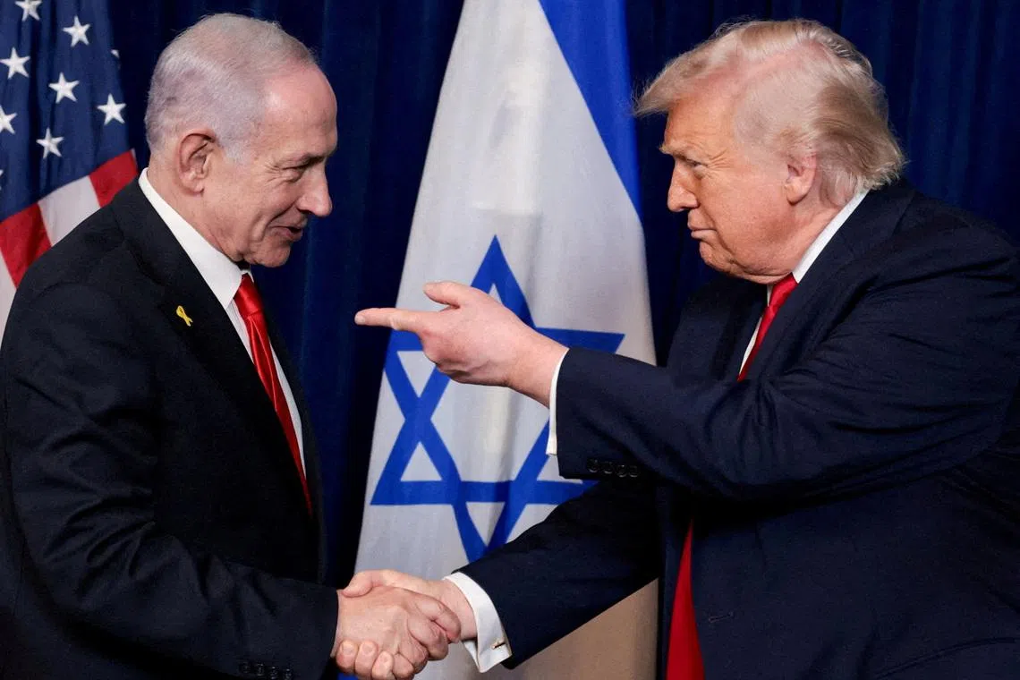 Israeli Prime Minister Benjamin Netanyahu (left) and top officials in his government offered no public comment on the agreement overnight.