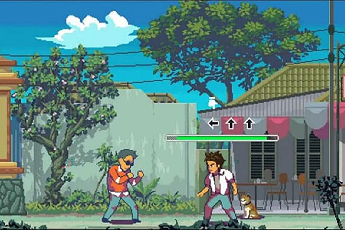 A screenshot from the game A Space for the Unbound by Indonesian developer Mojiken Studios.